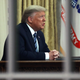 The president, as seen through a normal-sized window.